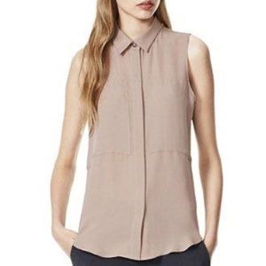 Theory | Duria Sleeveless Silk Blouse